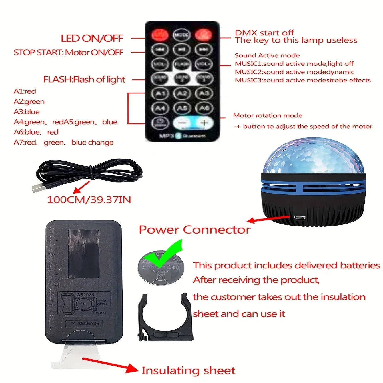 1pc Projetor de Estrela, Projetor de Galáxia, Projetor de Onda de Água do Oceano para Quarto, Luz de Noite com 7 Cores e Padrões para Decoração de Ambiente