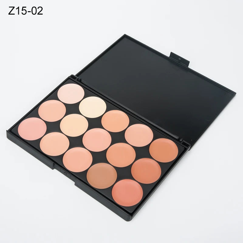 Paleta de Corretivo Camuflagem para o Rosto com 15 Cores