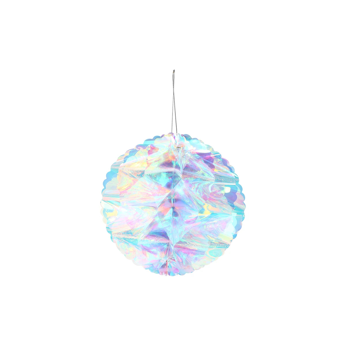 Pendente de Bola de Favo de Mel com Filme Neon Star para Decoração de Natal, Pendant de Natal Noel, Decoração para Festa de Ano Novo 2025.