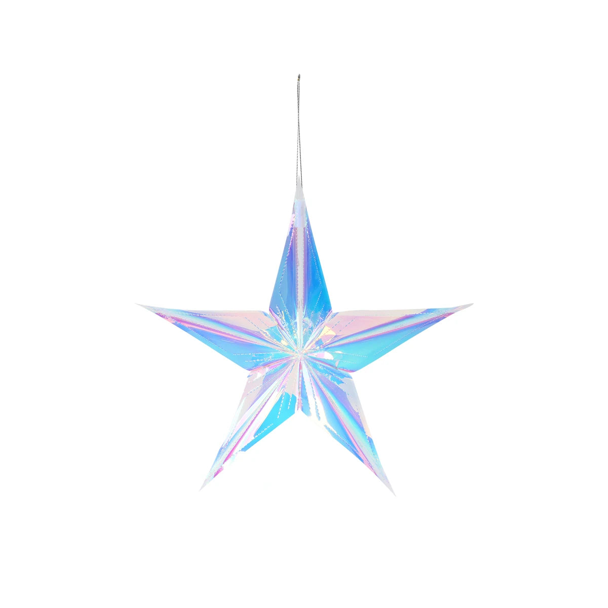 Pendente de Bola de Favo de Mel com Filme Neon Star para Decoração de Natal, Pendant de Natal Noel, Decoração para Festa de Ano Novo 2025.
