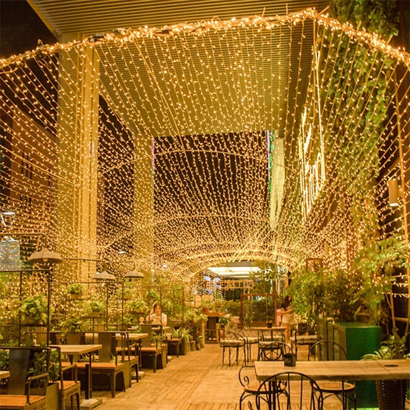 Luzes de Natal para Exterior - Fio de Luzes LED Decorativas 100M/10M/5M - Fairy Lights para Árvore, Festões e Decorações Festivas