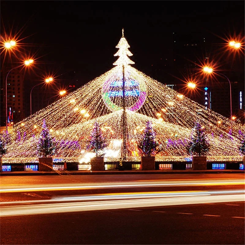 Luzes de Natal para Exterior - Fio de Luzes LED Decorativas 100M/10M/5M - Fairy Lights para Árvore, Festões e Decorações Festivas