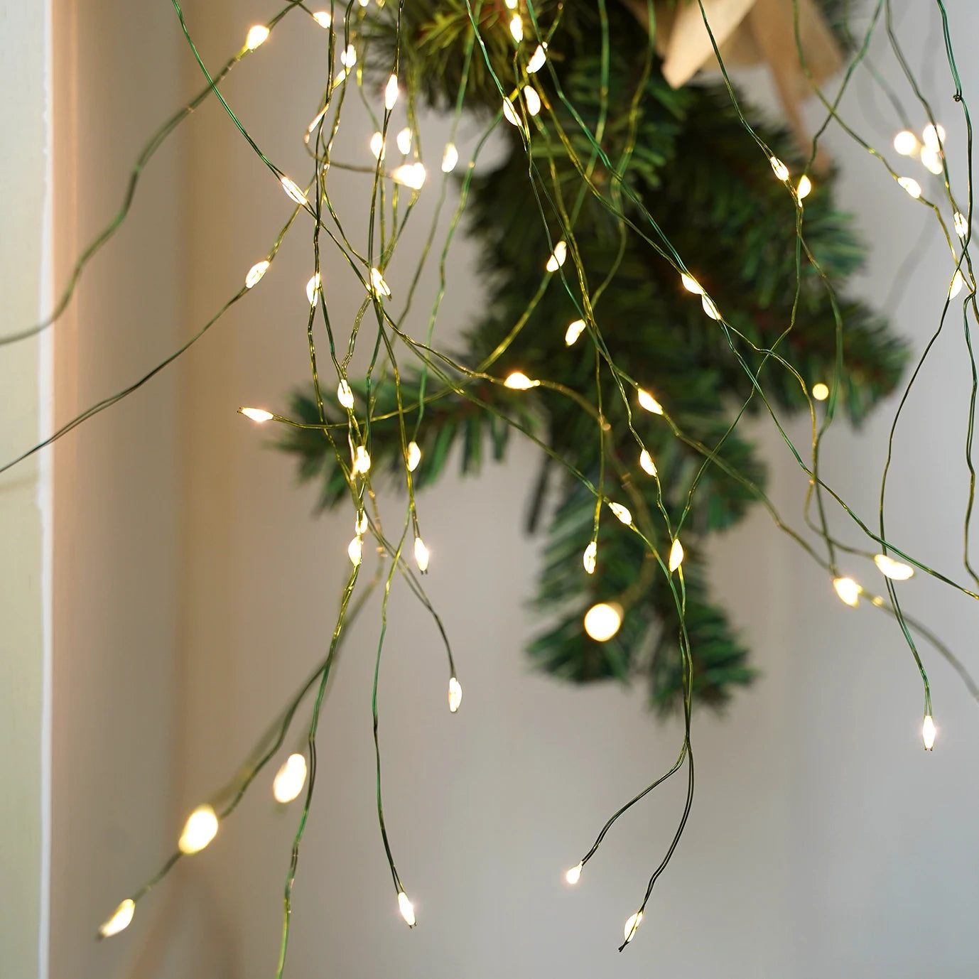 Luzes de Natal de Fada 12V 600LED, Cordão para Árvore, Galho, Guirlanda, Iluminação, Enfeites Festivos, Decorações para Festa e Casa