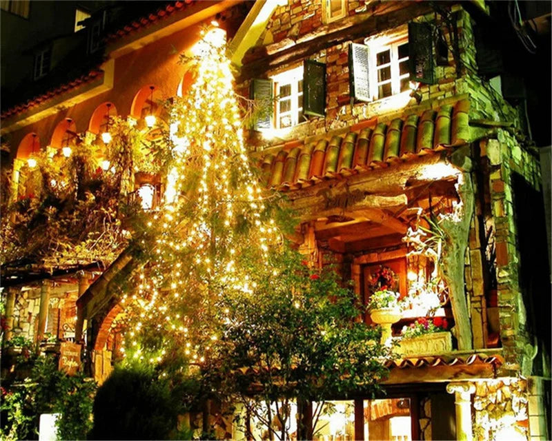 Luzes de Natal para Exterior - Fio de Luzes LED Decorativas 100M/10M/5M - Fairy Lights para Árvore, Festões e Decorações Festivas