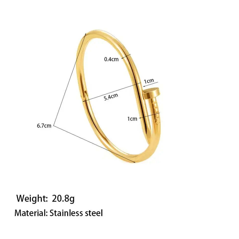 pulseira Luxuosa de Aço Titânio Jóias Femininas de Alta Qualidade Pulseira Multifuncional Joia de Mão que Não Desbota
