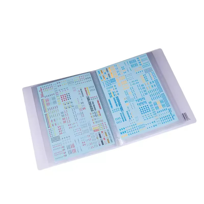 Organizador de Adesivos para Unhas - Estojo Vazio para Armazenamento de Adesivos e Decalques - Caixa Binder para Ferramentas de Design de Nail Art DIY