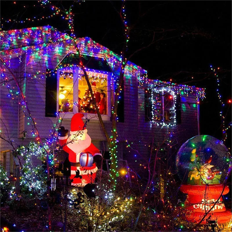 Luzes de Natal para Exterior - Fio de Luzes LED Decorativas 100M/10M/5M - Fairy Lights para Árvore, Festões e Decorações Festivas