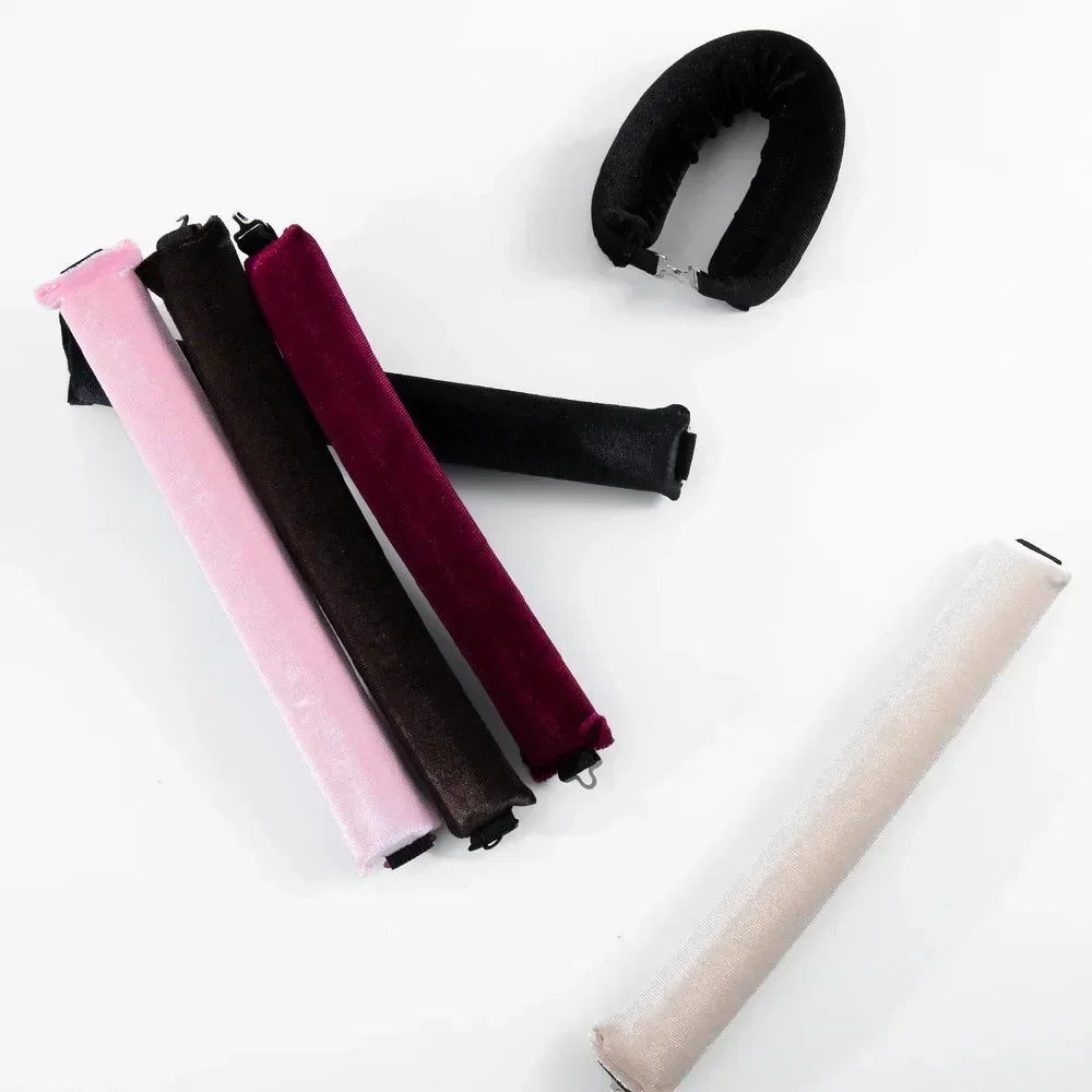 Modelador de Cabelos sem Calor, Faixa de Cabelo para Cachos Sem Calor, Bobes Flexíveis e Macios para Dormir, Cachos Fáceis com Gancho, Ferramenta de Estilo de Cabelo