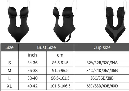 Modelador Corporal Feminino, Body Sem Costas com Sutiã, Fio Dental Invisível, Modeladores de Barriga, Shapewear de Controle de Barriga, Cintura Firme, Roupa Íntima Modeladora
