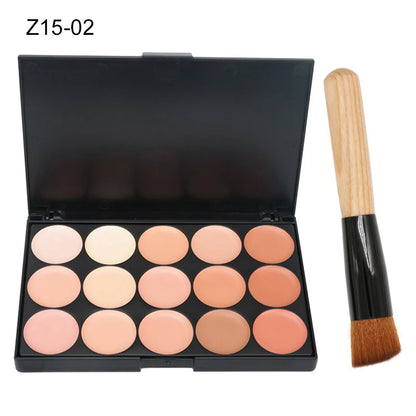 Paleta de Corretivo Camuflagem para o Rosto com 15 Cores