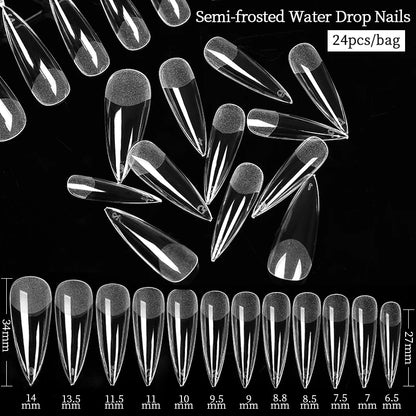 Conjunto de Ferramentas para Manicure com Tips de Unhas Falsas para Extensão, Ponta Acrílica, Unhas Falsas de Gel UV, Moldes para Construção Rápida, Tips de Cobertura Completa e Escultura.