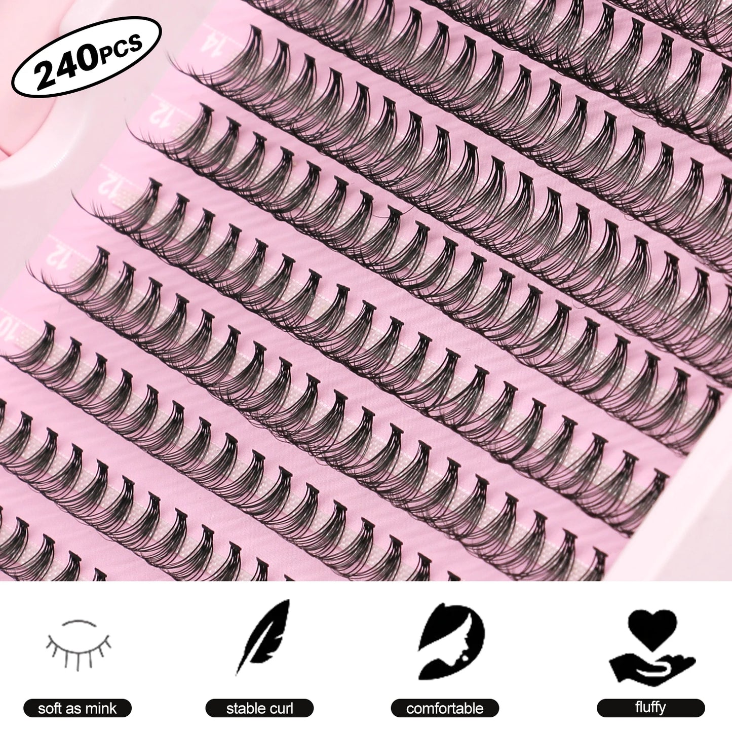 Kit de Extensão de Cílios DIY GROINNEYA