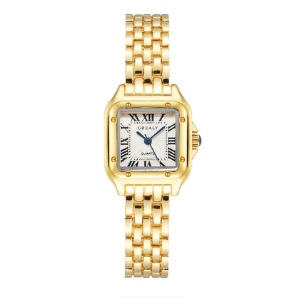 Relógio Feminino UTHAI, Marca de Luxo Leve, Relógio de Quartzo com Pulseira de Aço Inoxidável, Relógio de Moda para Mulheres, Relógio de Pulso de Negócios para Senhoras.