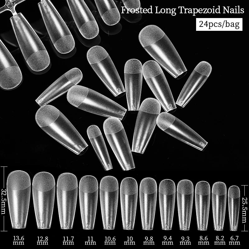 Conjunto de Ferramentas para Manicure com Tips de Unhas Falsas para Extensão, Ponta Acrílica, Unhas Falsas de Gel UV, Moldes para Construção Rápida, Tips de Cobertura Completa e Escultura.
