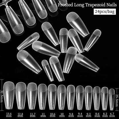 Conjunto de Ferramentas para Manicure com Tips de Unhas Falsas para Extensão, Ponta Acrílica, Unhas Falsas de Gel UV, Moldes para Construção Rápida, Tips de Cobertura Completa e Escultura.