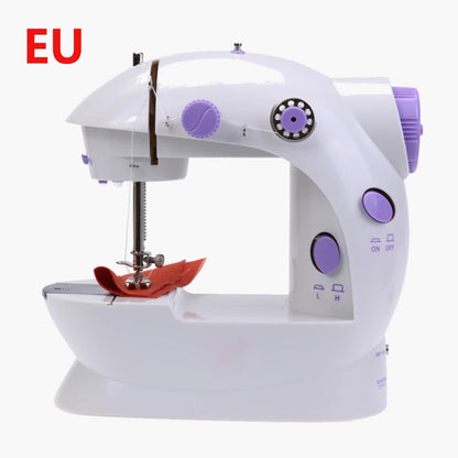 Máquina de Costura Elétrica Pequena e Portátil, Doméstica, Móvel, Totalmente Automática, para Iniciantes, Pequena para Mesa, Multifuncional