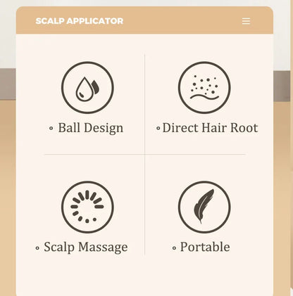 Pente Aplicador de Couro Cabeludo, Mini Pente Portátil de Massagem, Massageador Guiador de Líquido para Óleo Essencial, Anti-Queda de Cabelo, Ferramentas de Cuidados com o Couro Cabeludo.