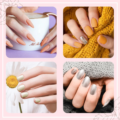 Kit de Unhas Phoenixy Profissional - Conjunto com 20/8 Cores de Gel Polish para Unhas com Lâmpada Secadora de Unhas de 36W e Ferramentas de Design de Unhas - Kit de Unhas Semi-permanente