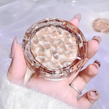 Pó Iluminador de Alta Brilho Glitter Diamante para Maquiagem Feminina, Iluminador Glitter, Cosméticos Coreanos para Rosto e Corpo