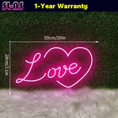 Luz Noturna LED Espelho Neon - Luz de Proposta de Casamento Decoração de Quarto Luz de Letra para Estilo Atmosférico