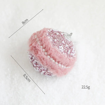 Série Rosa de Enfeites de Natal: Estrelas, Correntes de Contas, Bolas de Espuma, Placas de Nome, Laços, Cogumelos, Pingentes para Árvore de Natal, Decoração Romântica para Casa.