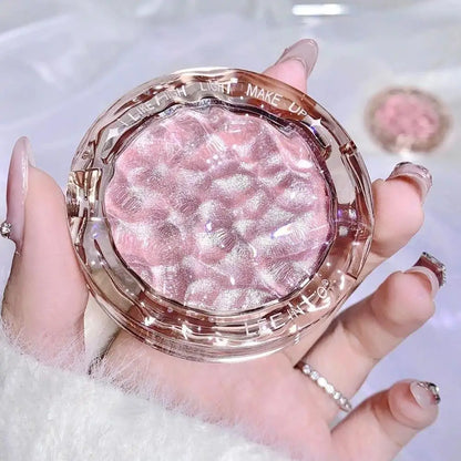 Pó Iluminador de Alta Brilho Glitter Diamante para Maquiagem Feminina, Iluminador Glitter, Cosméticos Coreanos para Rosto e Corpo