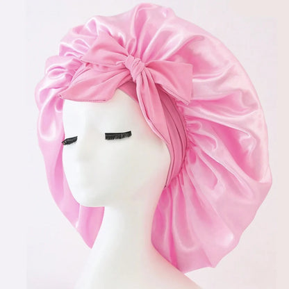 Touca de Cetim, Touca de Seda Ajustável para Dormir, Touca com Faixa para Cabelo, Toucas para Mulheres e Homens