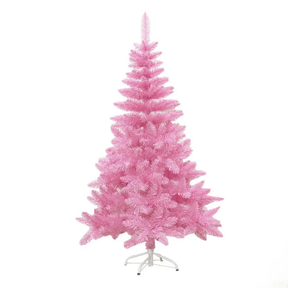 Árvore de Natal Artificial com Base – Árvore de Natal Rosa para Decoração de Fim de Ano, Casa, Escritório, Festa, Presente de Natal, Suprimentos para Decoração de Natal.