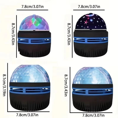 1pc Projetor de Estrela, Projetor de Galáxia, Projetor de Onda de Água do Oceano para Quarto, Luz de Noite com 7 Cores e Padrões para Decoração de Ambiente