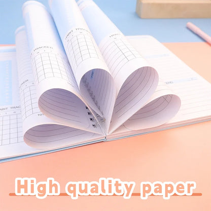 Agenda, Planejador, Caderno de Eficiência, Diário Diário Semanal Mensal para Estudantes, Escola, Escritório, Suprimentos de Papelaria.