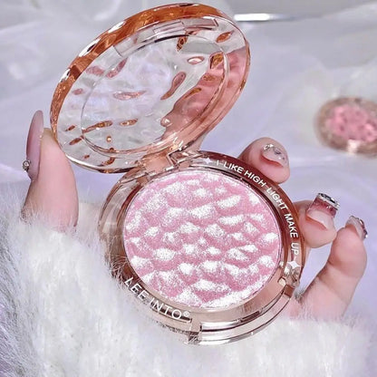 Pó Iluminador de Alta Brilho Glitter Diamante para Maquiagem Feminina, Iluminador Glitter, Cosméticos Coreanos para Rosto e Corpo