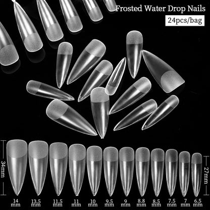 Conjunto de Ferramentas para Manicure com Tips de Unhas Falsas para Extensão, Ponta Acrílica, Unhas Falsas de Gel UV, Moldes para Construção Rápida, Tips de Cobertura Completa e Escultura.