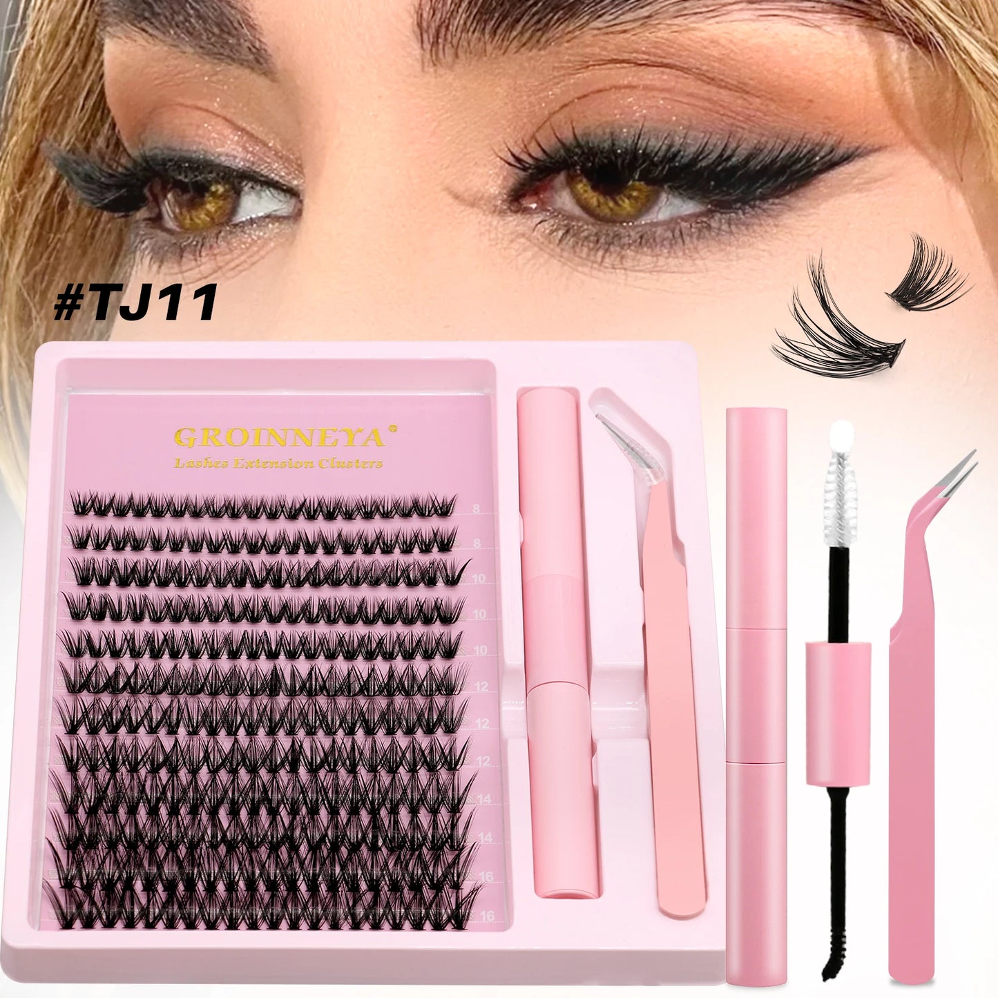 Kit de Extensão de Cílios DIY GROINNEYA
