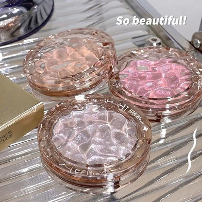 Pó Iluminador de Alta Brilho Glitter Diamante para Maquiagem Feminina, Iluminador Glitter, Cosméticos Coreanos para Rosto e Corpo