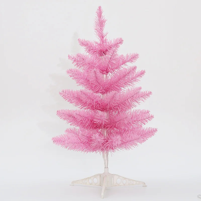 Árvore de Natal Artificial com Base – Árvore de Natal Rosa para Decoração de Fim de Ano, Casa, Escritório, Festa, Presente de Natal, Suprimentos para Decoração de Natal.