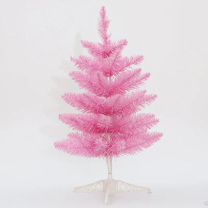 Árvore de Natal Artificial com Base – Árvore de Natal Rosa para Decoração de Fim de Ano, Casa, Escritório, Festa, Presente de Natal, Suprimentos para Decoração de Natal.