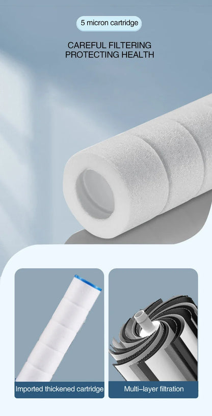 Cabeça de Chuveiro com Filtro de Alta Pressão - Spray Ajustável em 3 Modos com Escova de Massagem, Chuveiro de Chuva, Acessórios para Banheiro