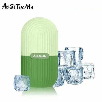Roller de Gelo de Silicone para o Rosto