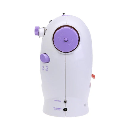 Máquina de Costura Elétrica Pequena e Portátil, Doméstica, Móvel, Totalmente Automática, para Iniciantes, Pequena para Mesa, Multifuncional