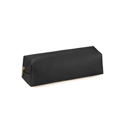 Estojo de Lápis Personalizado para Escritório e Negócios, Caixa Simples com Zíper para Estudantes, Porta-canetas, Gravação de Iniciais, Estojo para Pincéis de Maquiagem, Bolsa de Armazenamento de Cosméticos.