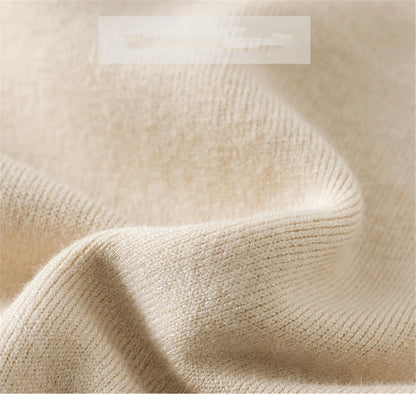 Suéter Feminino de Inverno com Gola Alta, Forrado com Veludo para Maior Aquecimento. Pulôver de malha grosso e ajustado, ideal para um look elegante e confortável no inverno. Perfeito para manter-se aquecida com estilo