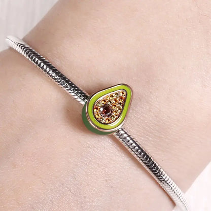 Charm 925 Prata com Banho de Ouro - Batatas Fritas e Peixinho Dourado para Pulseira Pandora