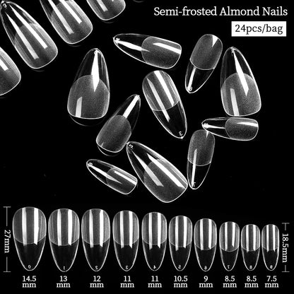 Conjunto de Ferramentas para Manicure com Tips de Unhas Falsas para Extensão, Ponta Acrílica, Unhas Falsas de Gel UV, Moldes para Construção Rápida, Tips de Cobertura Completa e Escultura.