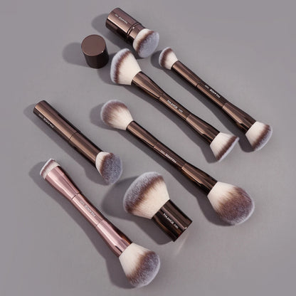 Pincéis de Maquiagem  com Dupla Cabeça, Pincel para Base, Pó, Corretivo, Blush, Bronzer, Pincel de Maquiagem com Cerdas Macias, Ferramentas de Beleza Cosméticas