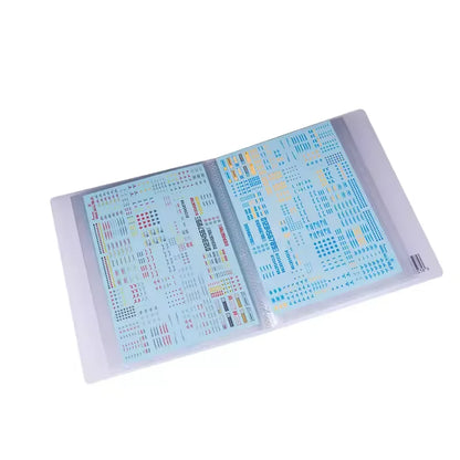 Organizador de Adesivos para Unhas - Estojo Vazio para Armazenamento de Adesivos e Decalques - Caixa Binder para Ferramentas de Design de Nail Art DIY