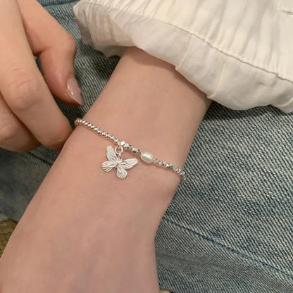 Esterlina Bracelete de Zircônia Coração Amor para Mulheres, Laço Estrelas, Corrente de Osso de Cobra, Joias de Presente
