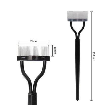 Escova de Cílios Portátil, Pente de Máscara, Curling de Cílios, Ferramentas de Penteado de Cílios de Aço Inoxidável, Curvador de Cílios, Separador de Cílios, Maquiagem.