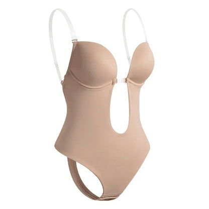 Modelador Corporal Feminino, Body Sem Costas com Sutiã, Fio Dental Invisível, Modeladores de Barriga, Shapewear de Controle de Barriga, Cintura Firme, Roupa Íntima Modeladora