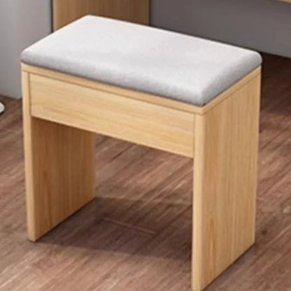 Cadeira de Maquiagem Simples para Mulheres, Estrutura de Madeira, Estofado Macio, Cadeira de Vanidade Pequena e Fofa, Estilo Moderno, Branco, Taburete Coiffeuse, Mobiliário para Sala de Estar.