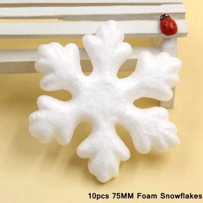 Pacote de 1 Wreath de Natal Rosa e Branco DIY: Ramo de Pinheiro Artificial com Neve, Decoração para Porta/Árvore de Natal, Enfeites de Natal, Decoração de Mesa para o Natal.